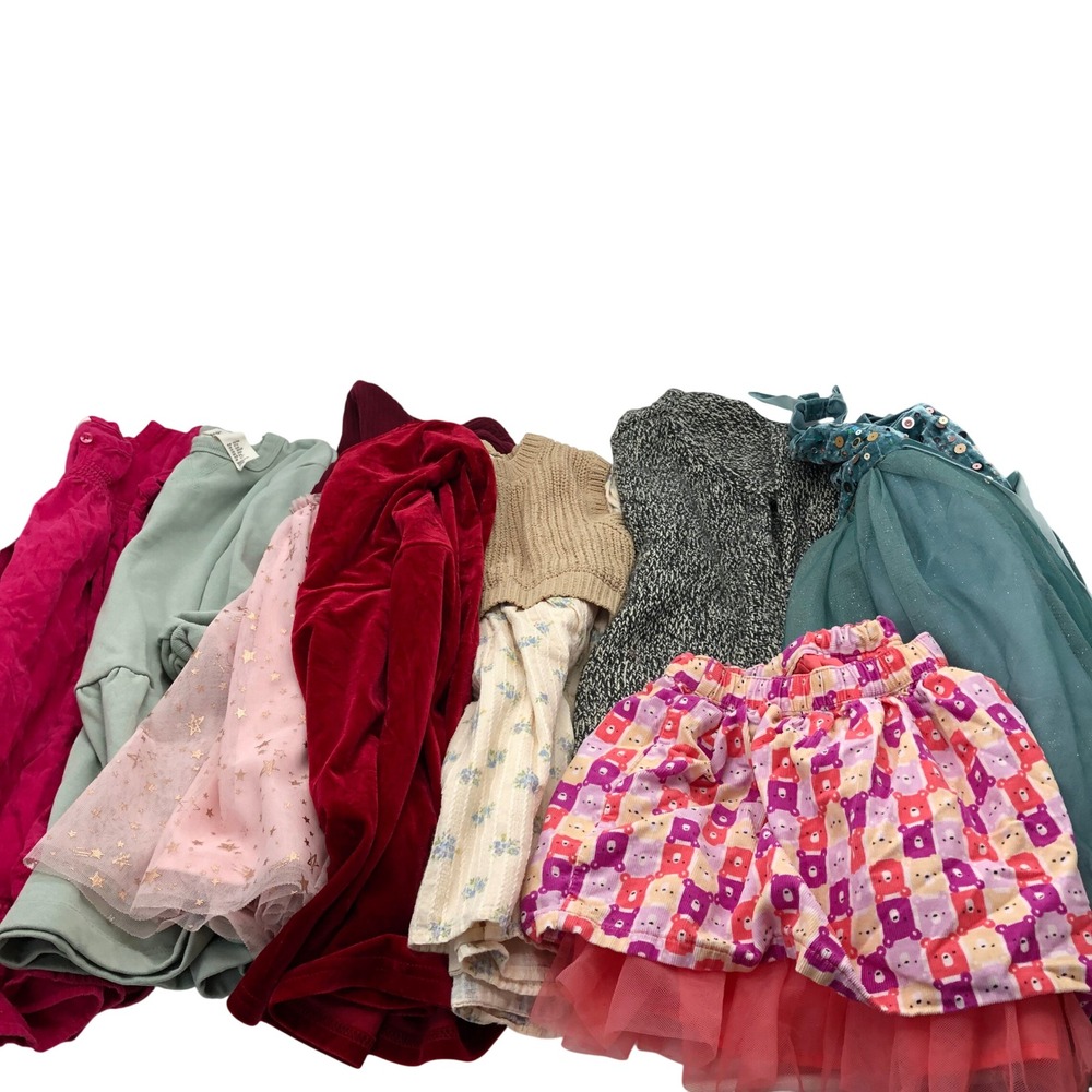 Girls 5T Long Sleeve Dresses BUNDLE Sweater Dress Fall Winter Holiday Zara Roots